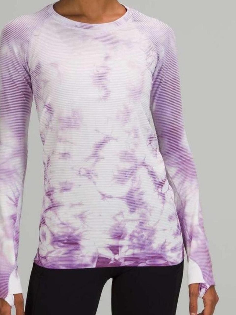 lululemon athletica Lavender Tie-Dye Long Sleeve Tee